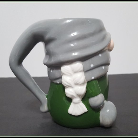 NEW Pottery Barn Figural Gnomette Ceramic Mug 13 OZ Earthenware - Picture 4 of 8